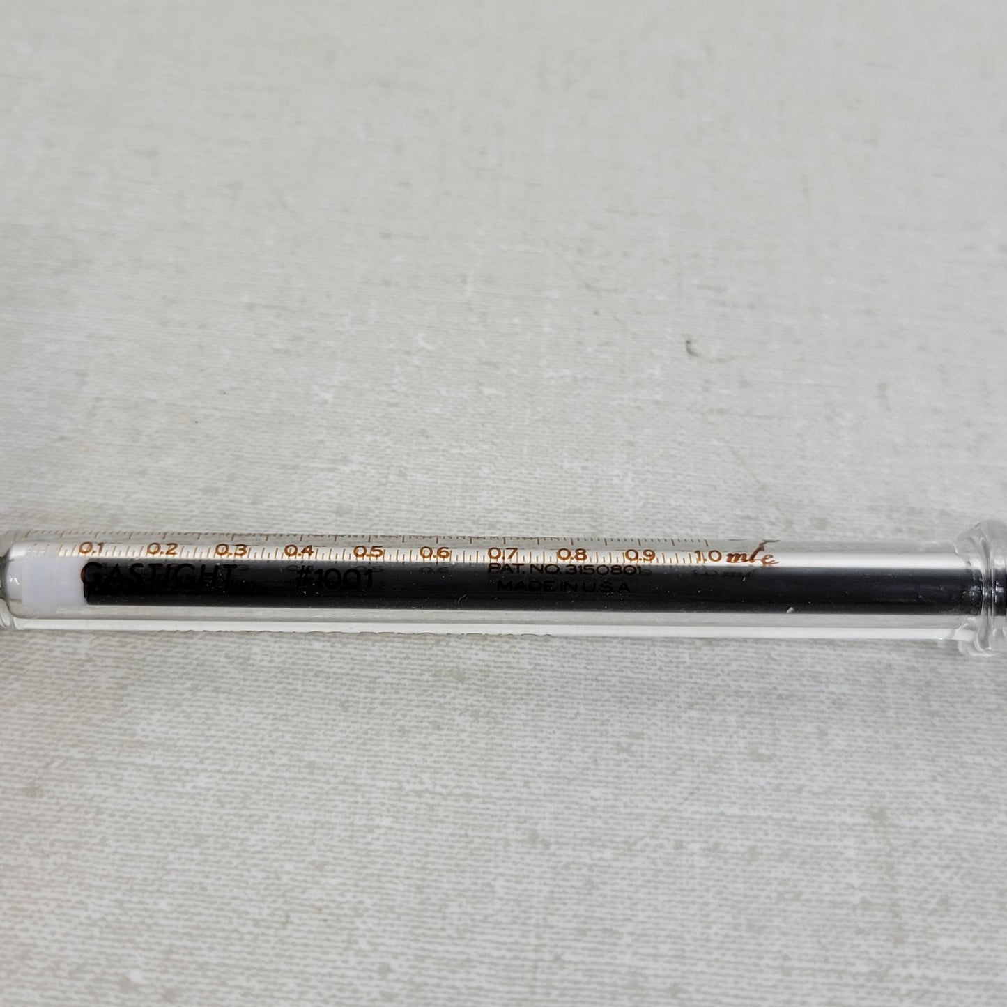 Hamilton Co 1001 1mL Removable Gastight Borosilicate Glass Plunger