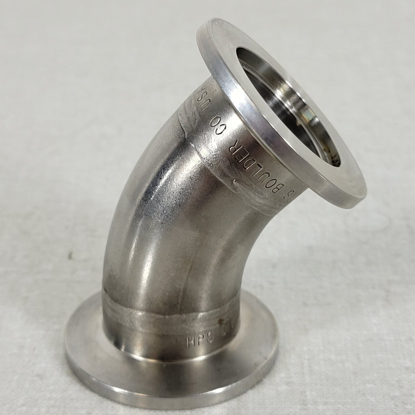 45 Degree Elbow Fitting NW25 Size ISO-KF Vacuum Flange 304 SS KF25 NW25 QF25