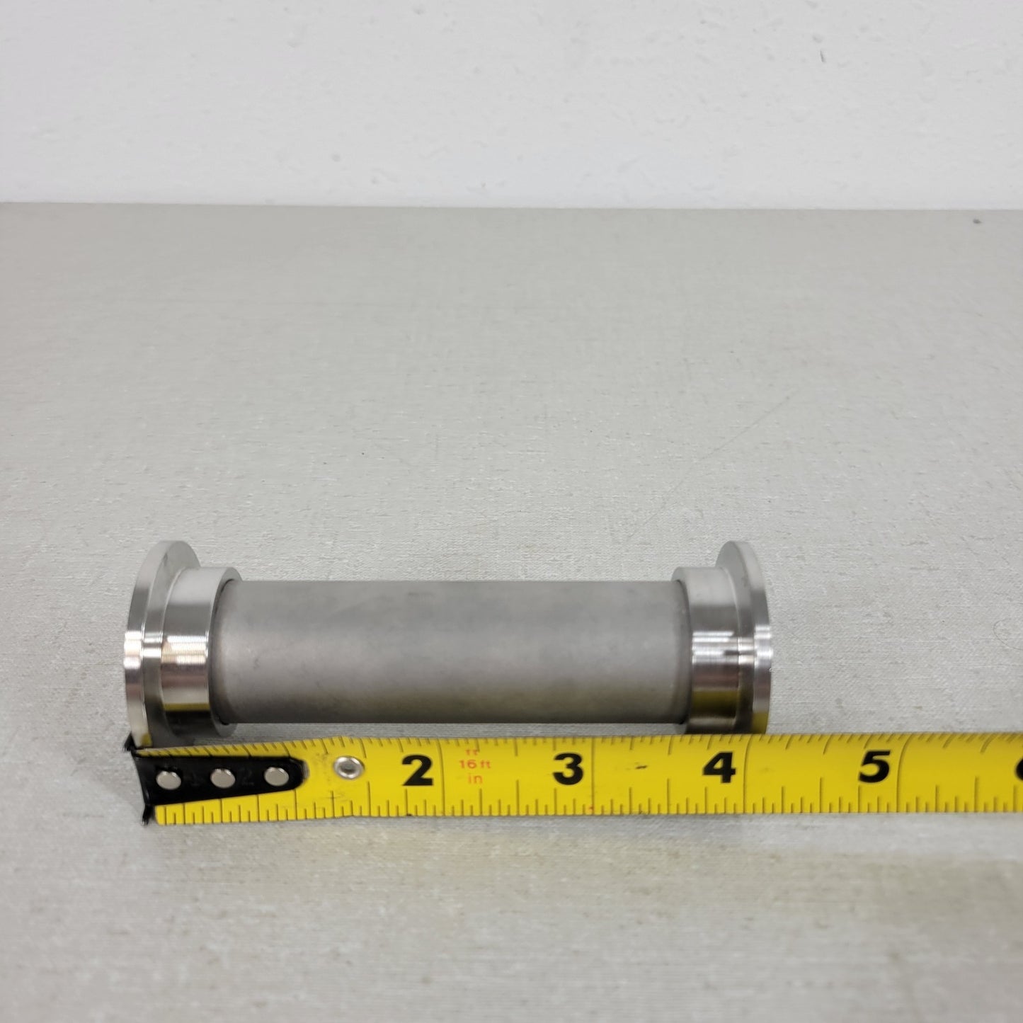 KF25 NW25 QF25 Straight Nipple 4-1/8" Length Stainless Steel Welded High Vacuum
