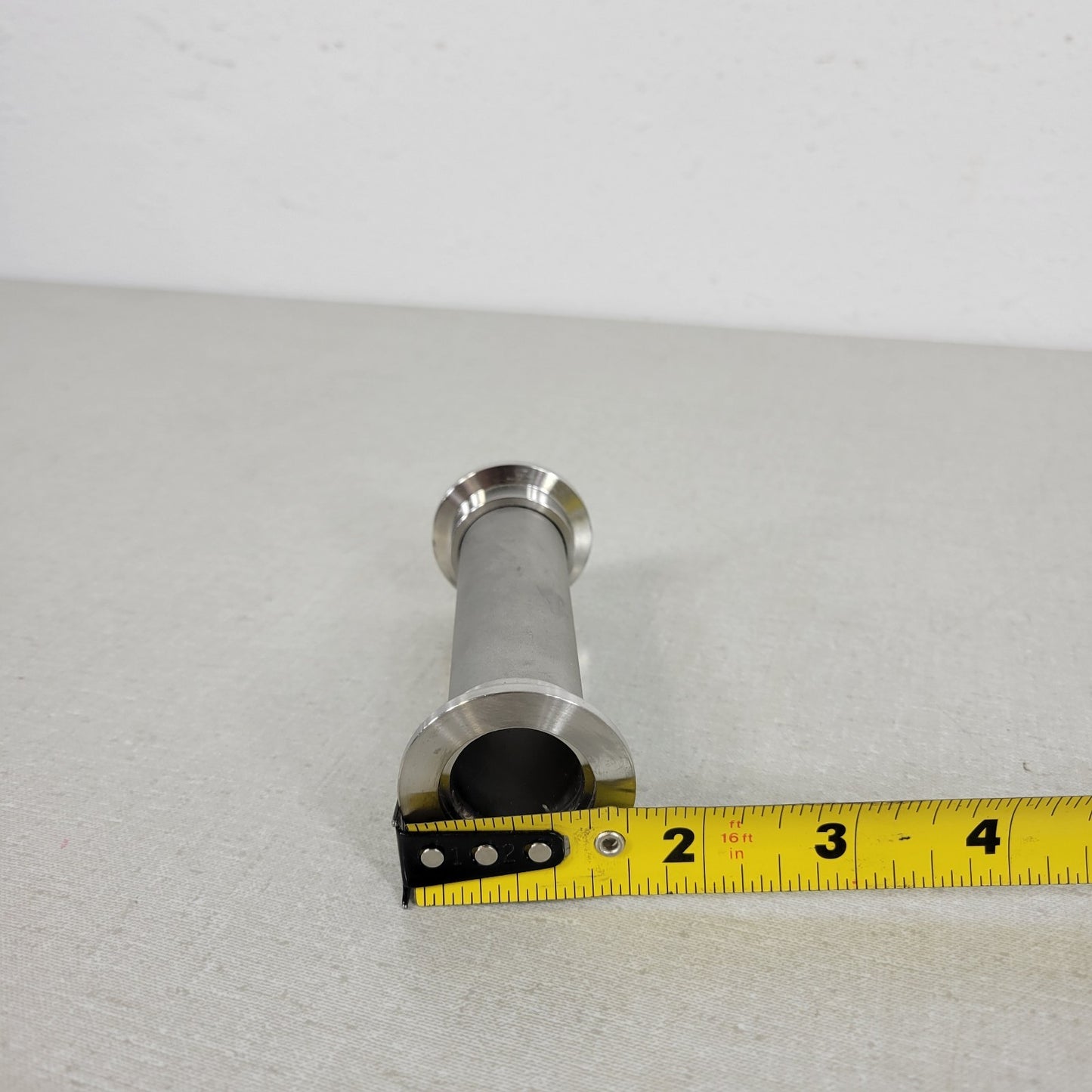 KF25 NW25 QF25 Straight Nipple 4-1/8" Length Stainless Steel Welded High Vacuum