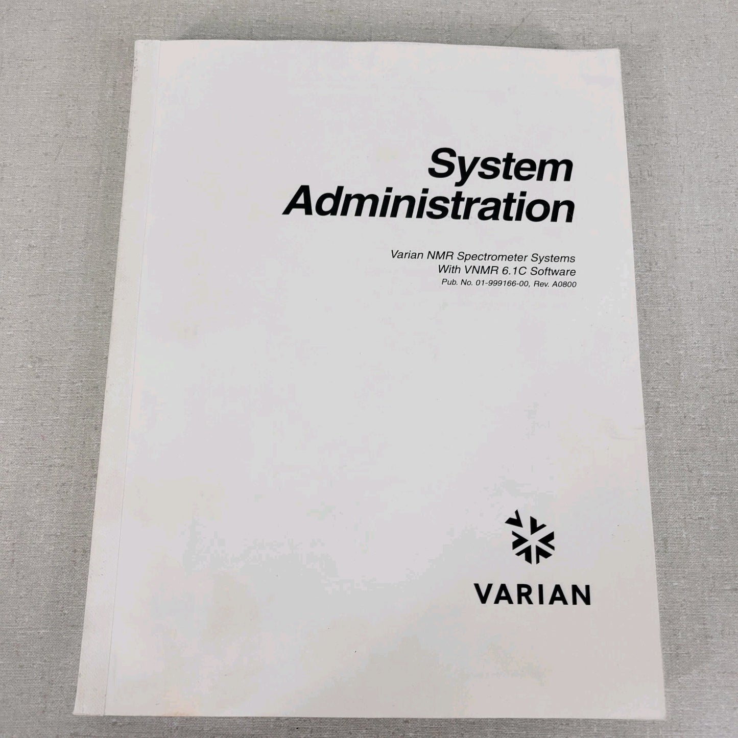 Varian NMR Nuclear Magnetic Resonance Spectrometer Manual Collection v5.1 v6.1C