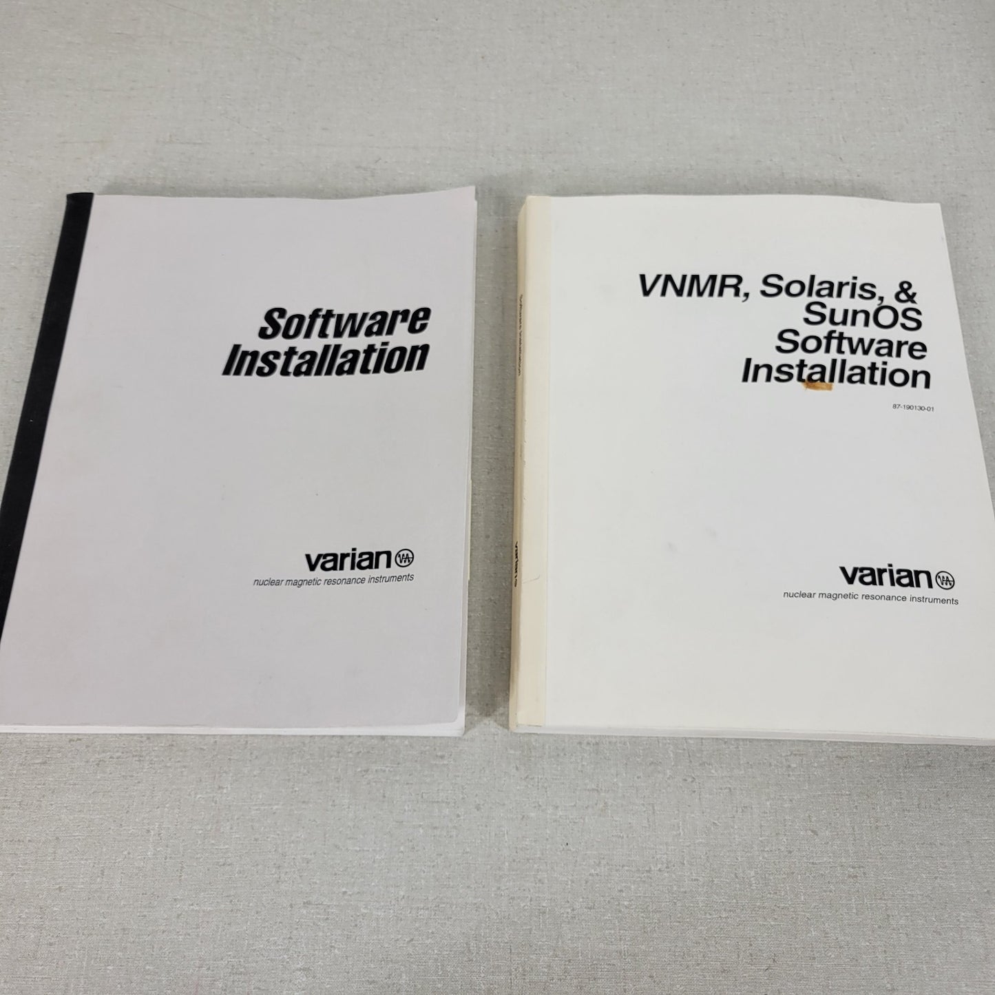 Varian NMR Nuclear Magnetic Resonance Spectrometer Manual Collection v5.1 v6.1C