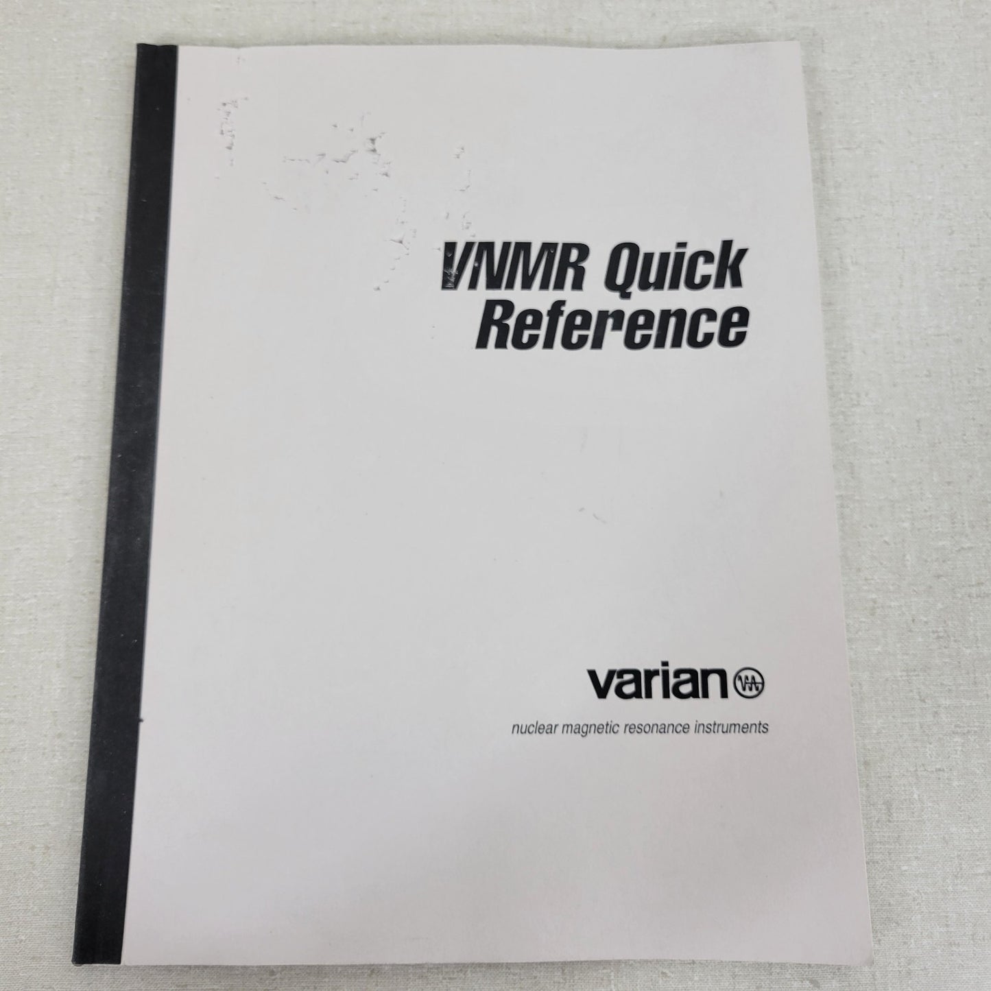 Varian NMR Nuclear Magnetic Resonance Spectrometer Manual Collection v5.1 v6.1C