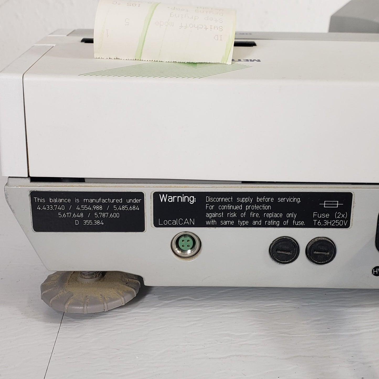 Mettler Toledo HR73-P Halogen Moisture Analyzer Sample Heater with Cable