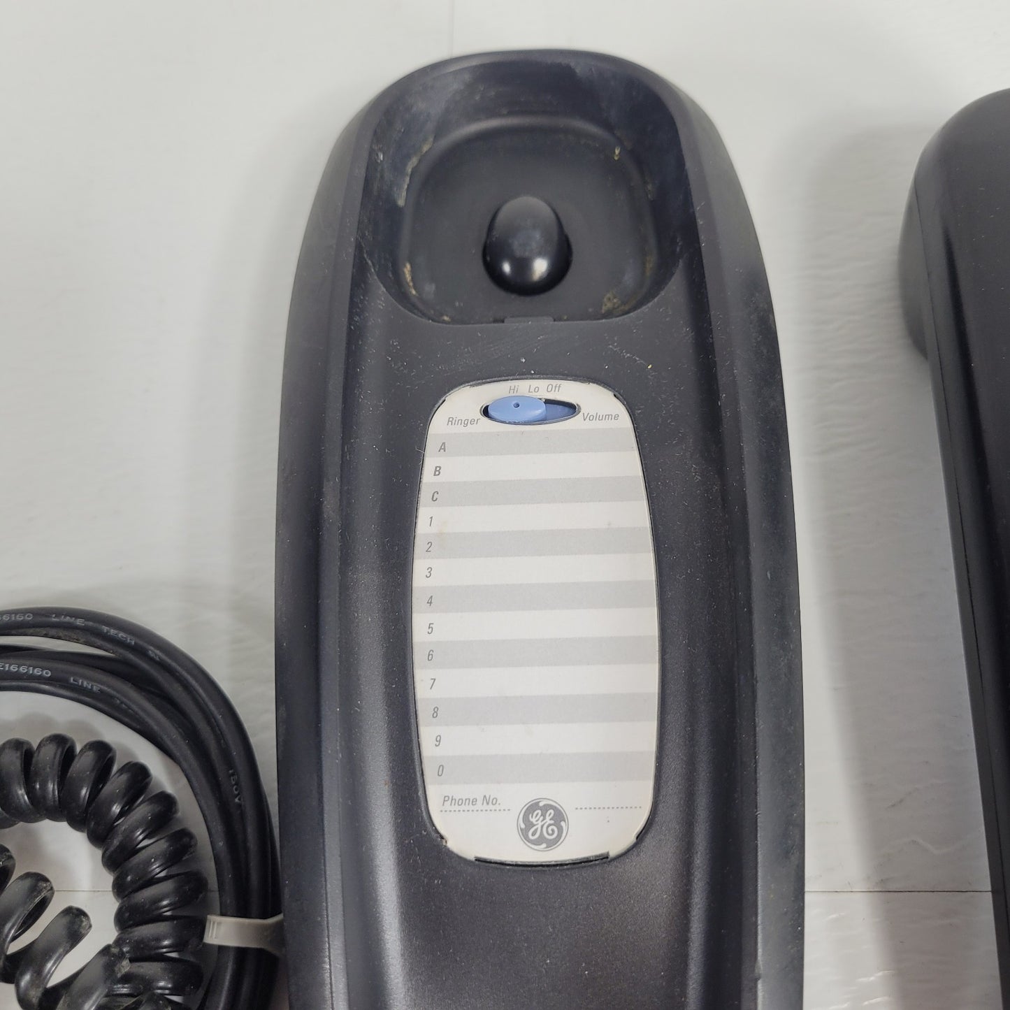General Electric 29255GE2-B Memory Phone Black Corded Wall Mount 3027RB
