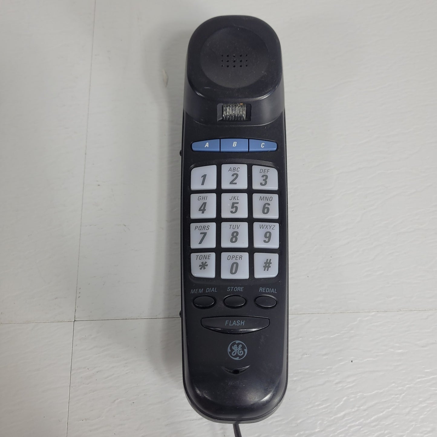 General Electric 29255GE2-B Memory Phone Black Corded Wall Mount 3027RB