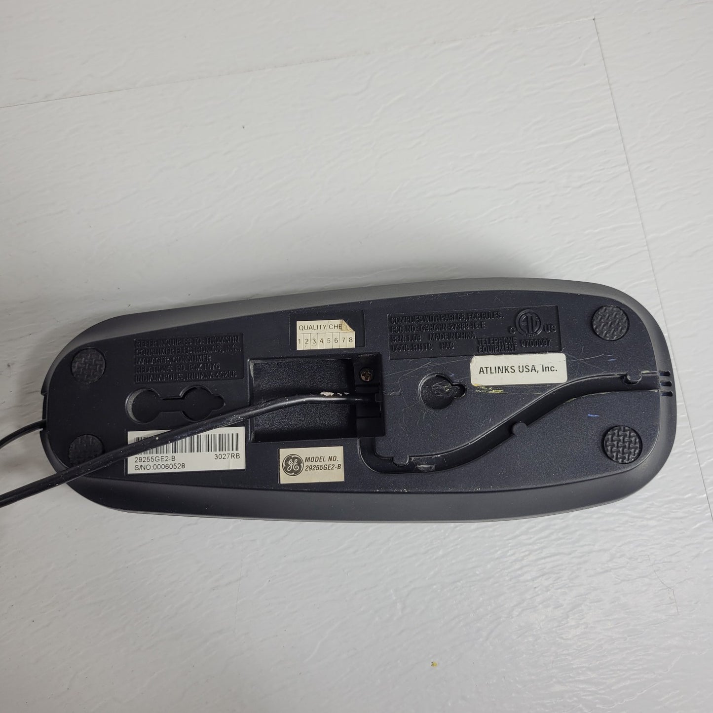 General Electric 29255GE2-B Memory Phone Black Corded Wall Mount 3027RB