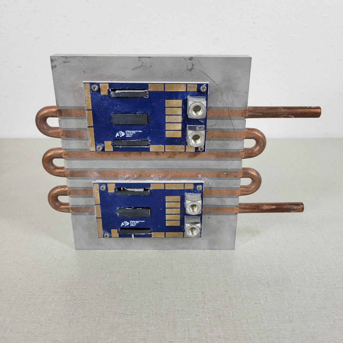Dual Half Bridge Inductor ELP43 Water Cooled Heatsink made at CU Boulder 2019