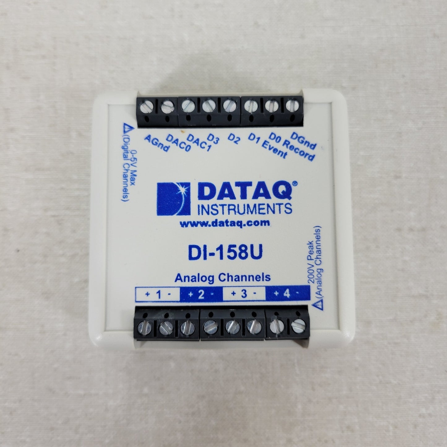 DataQ Instruments DI-158U DAC Isolator Analog USB and Installation Manual CD