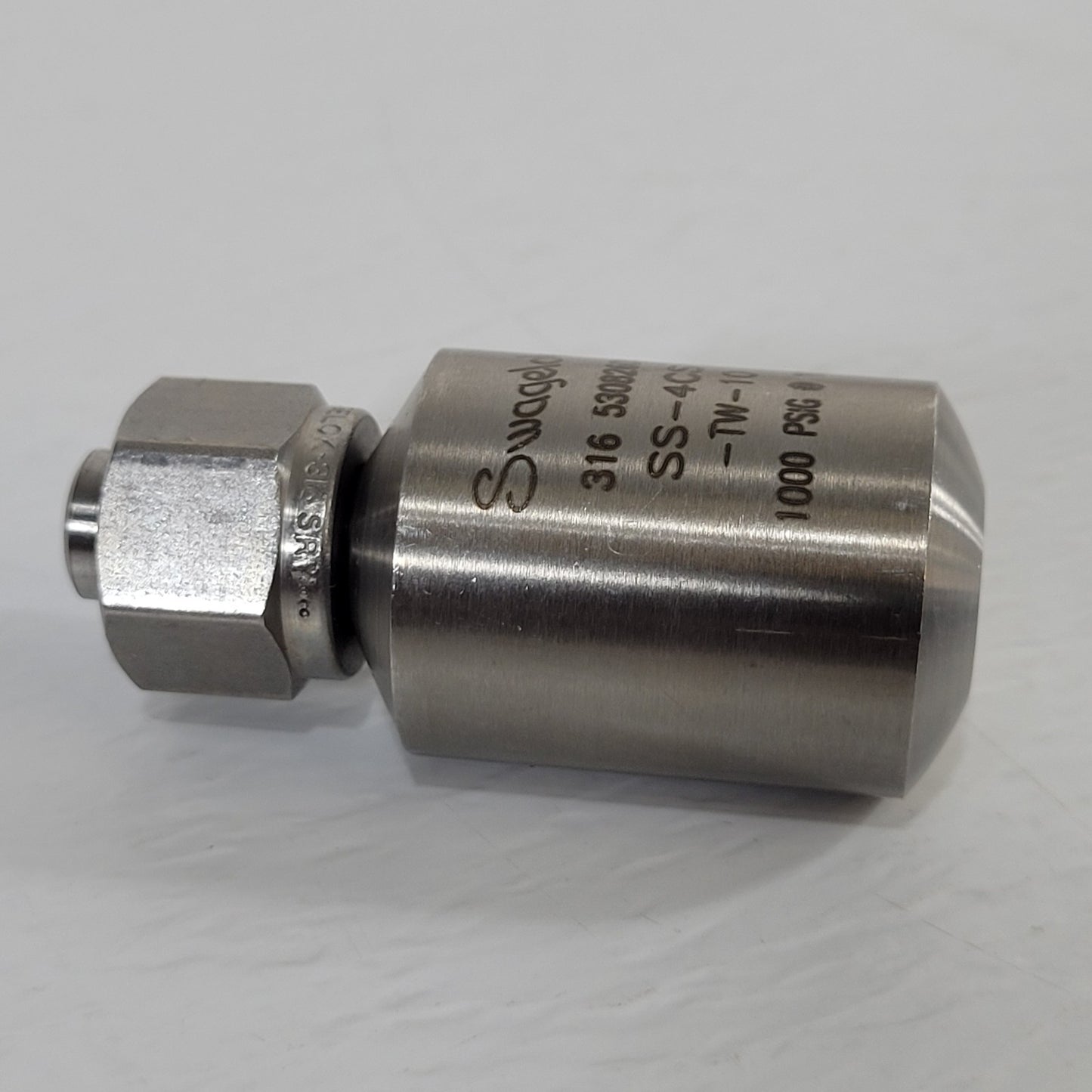 Swagelok SS-4CS-TW-10 Miniature Single Ended Cylinder For Sample 10mL 3/8"