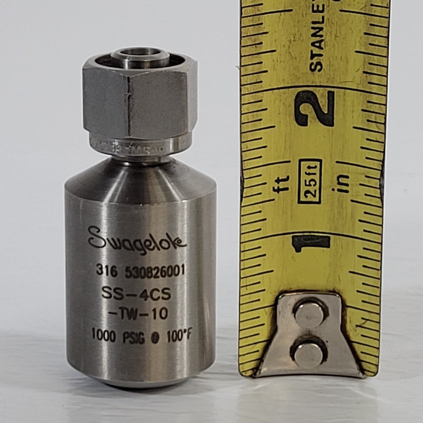 Swagelok SS-4CS-TW-10 Miniature Single Ended Cylinder For Sample 10mL 3/8"