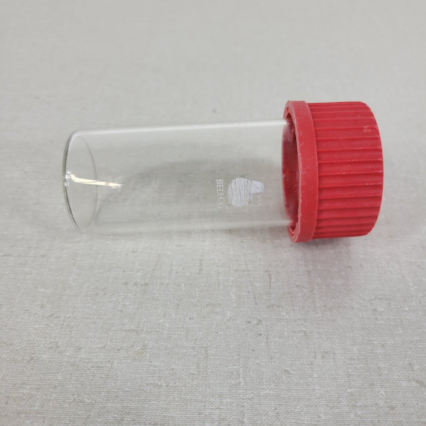 Bellco Glass Hybridization Tube Bottle with GL45 Screw-On Lid 200°C Max