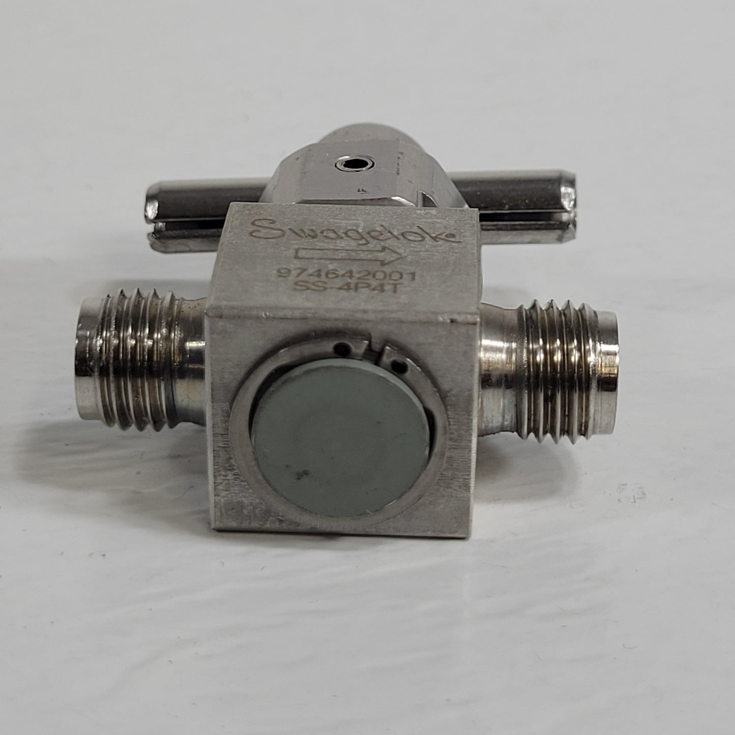 Swagelok SS-4P4T 1/4" Quarter Turn Plug Stainless Steel High Vacuum Mini Valve