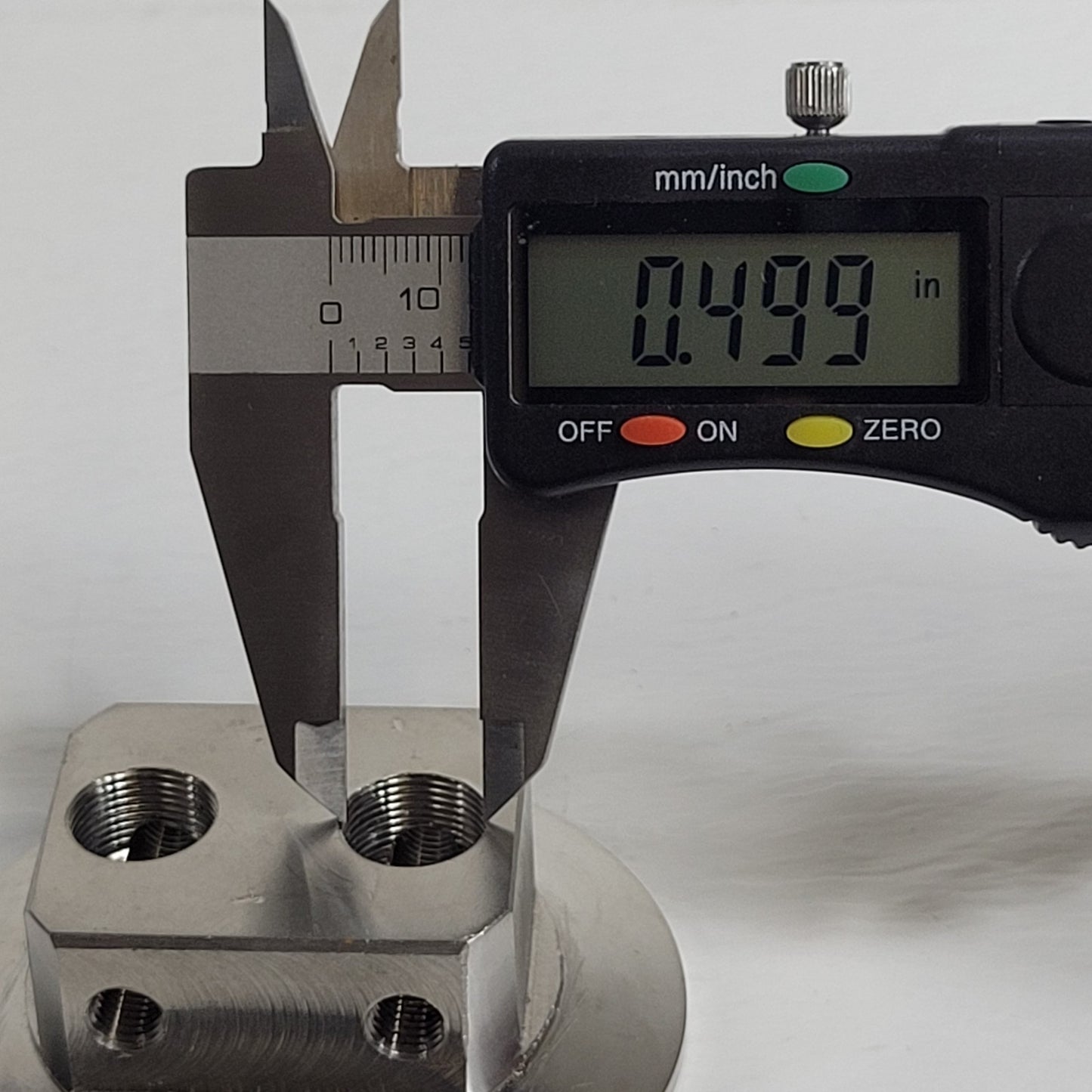 KF50 NW50 Manifold Valve Body 2-Port Stainless Steel for High Vacuum System