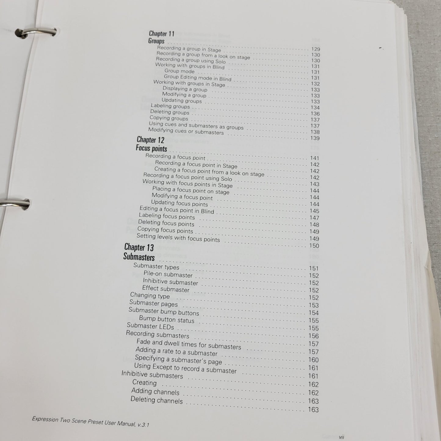 Electronic Theatre Controls ETC Express Two Scene Preset Operation Manual v3.1