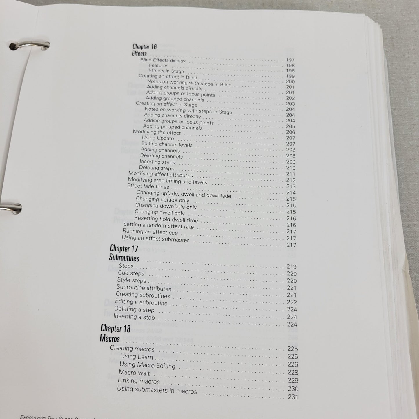 Electronic Theatre Controls ETC Express Two Scene Preset Operation Manual v3.1