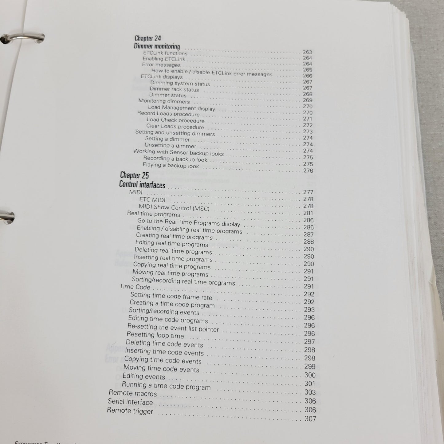 Electronic Theatre Controls ETC Express Two Scene Preset Operation Manual v3.1