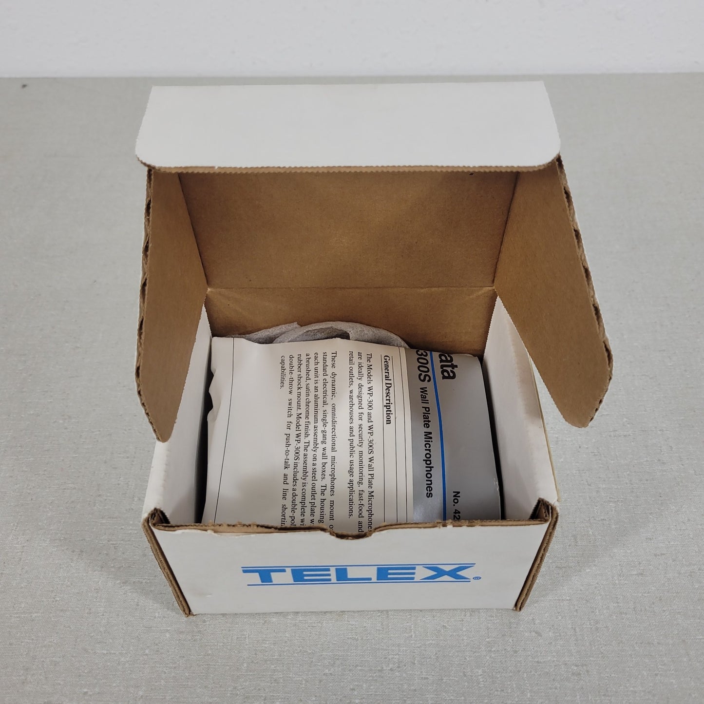 Telex WP-300 70666-001 Omni-Directional Wall Plate Microphones Multi Purpose