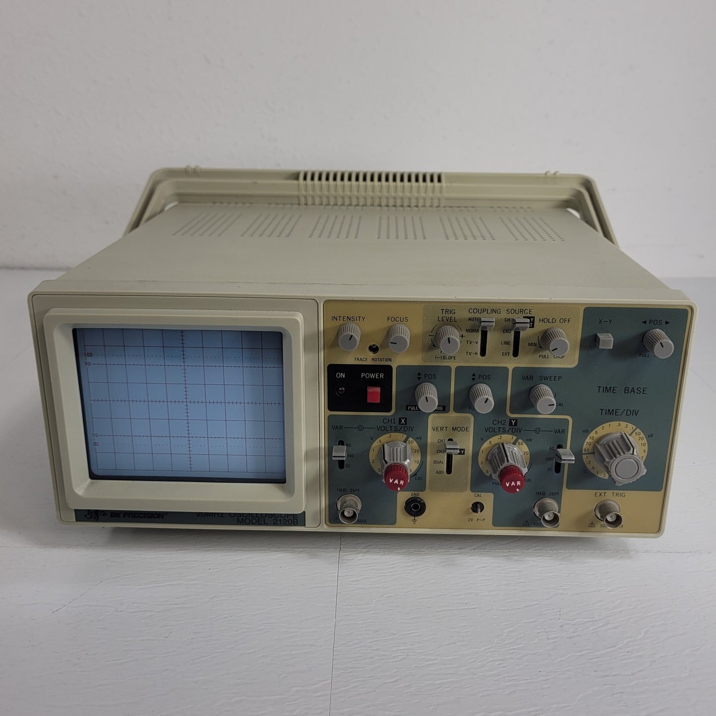 Tested BK Precision 2120B Portable Oscilloscope 20MHz Electrical Signal Measurer