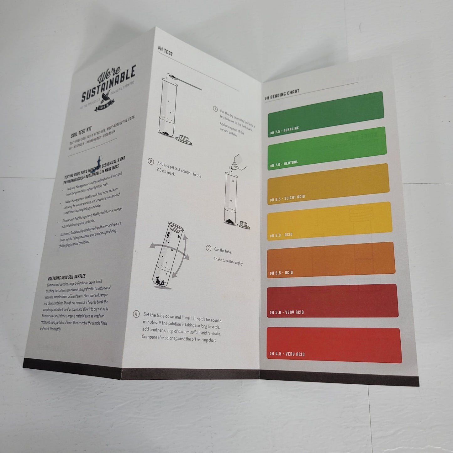 United Soybean Board Soil Test Kit Measure Ph, Nitrogen, Phosphorus & Potassium