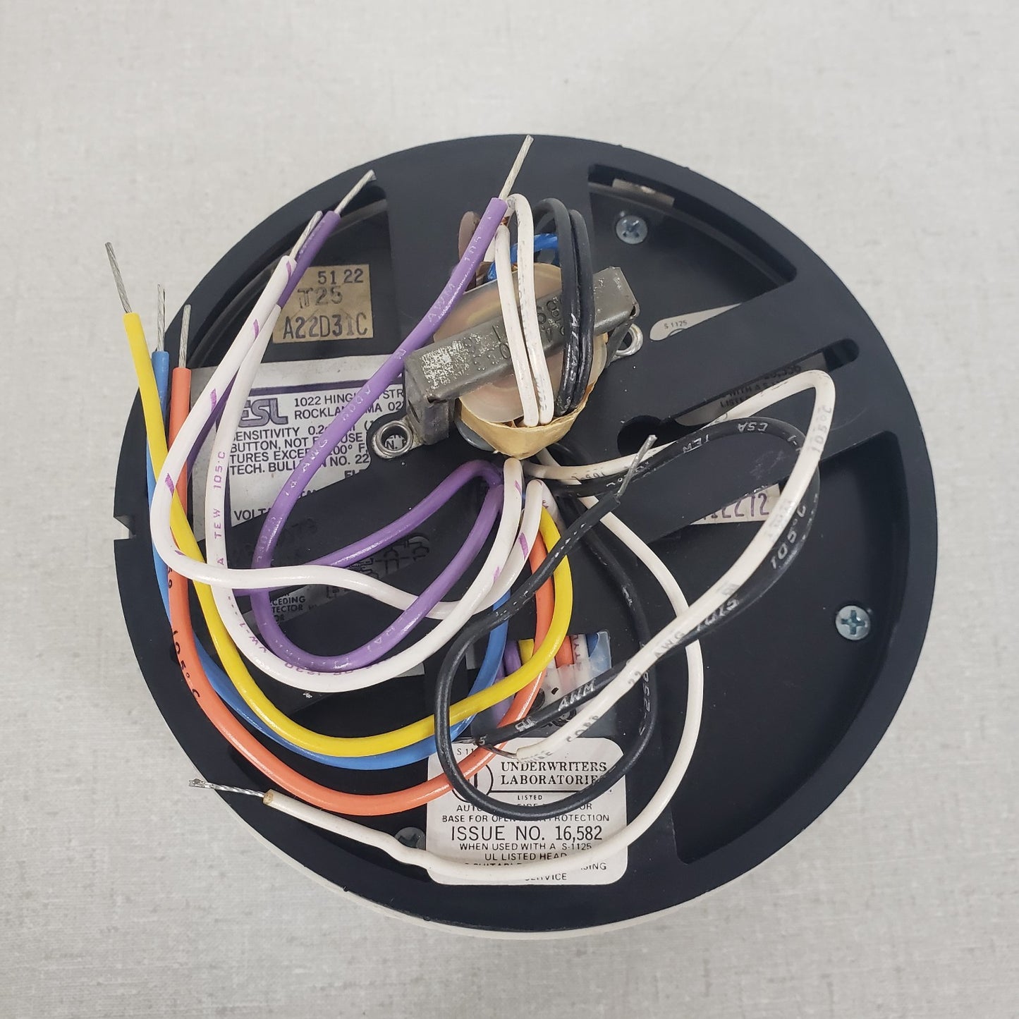 ESL Edwards 522CS Photoelectronic Smoke Fire Detector 24VDC