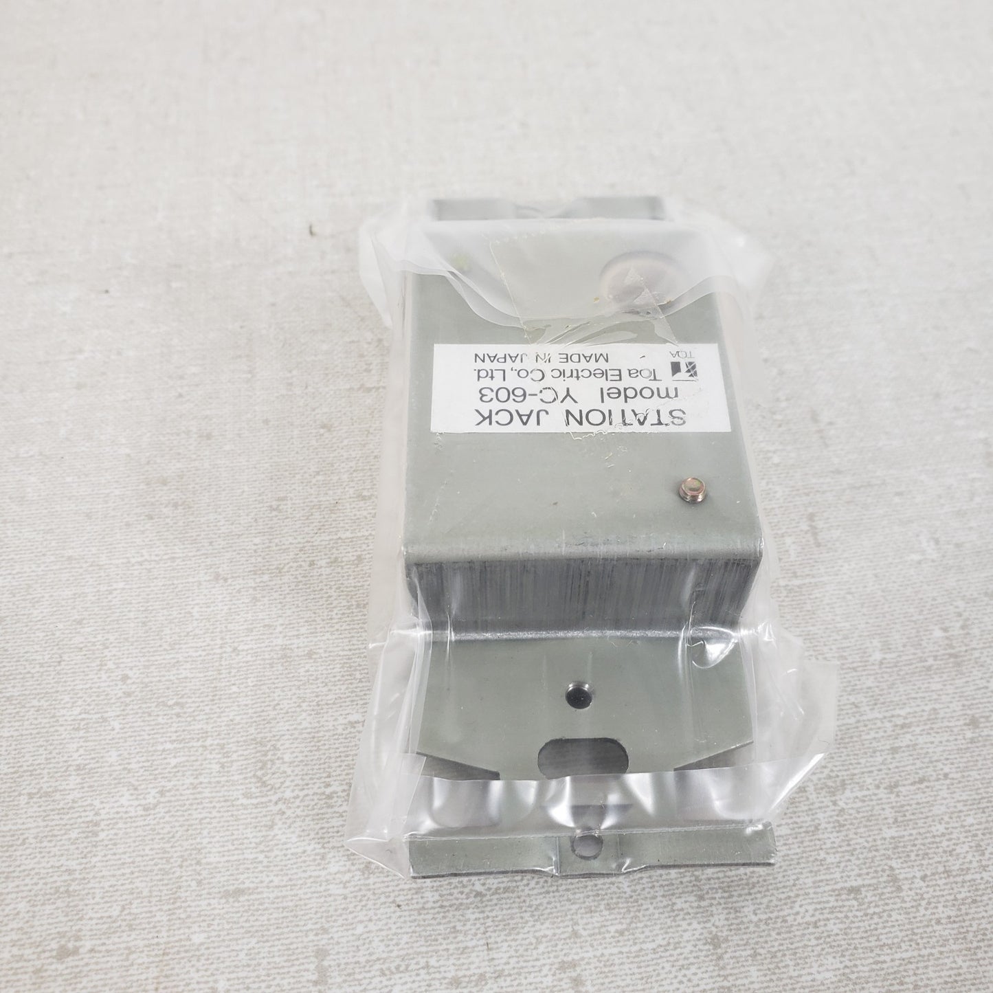 TOA Electric YC-603 Station Jack Mount and Faceplate w/ Female facing Outwards
