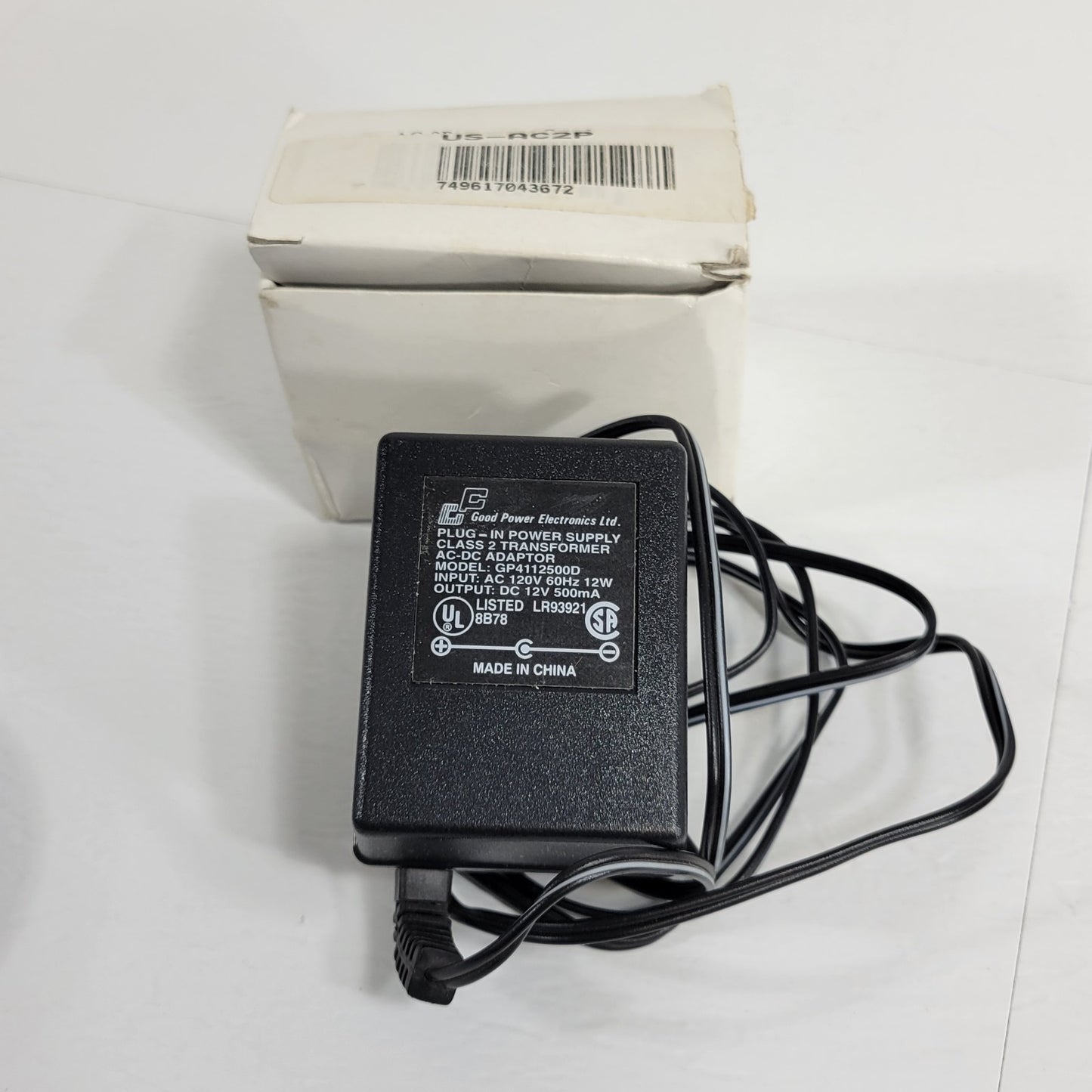 Good Power GP4112500D Power Supply Class 2 Transformer Output 12VDC 500mA