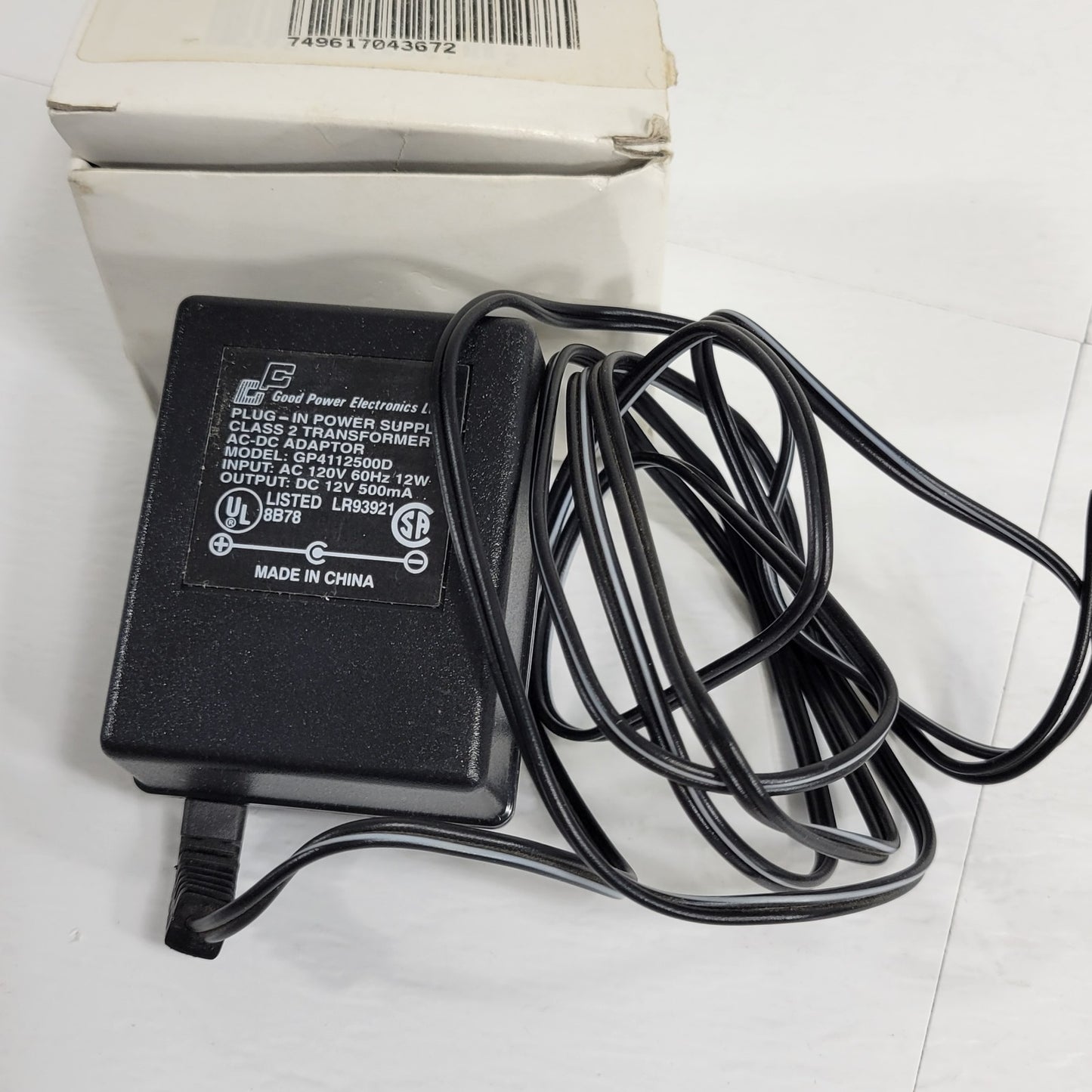 Good Power GP4112500D Power Supply Class 2 Transformer Output 12VDC 500mA