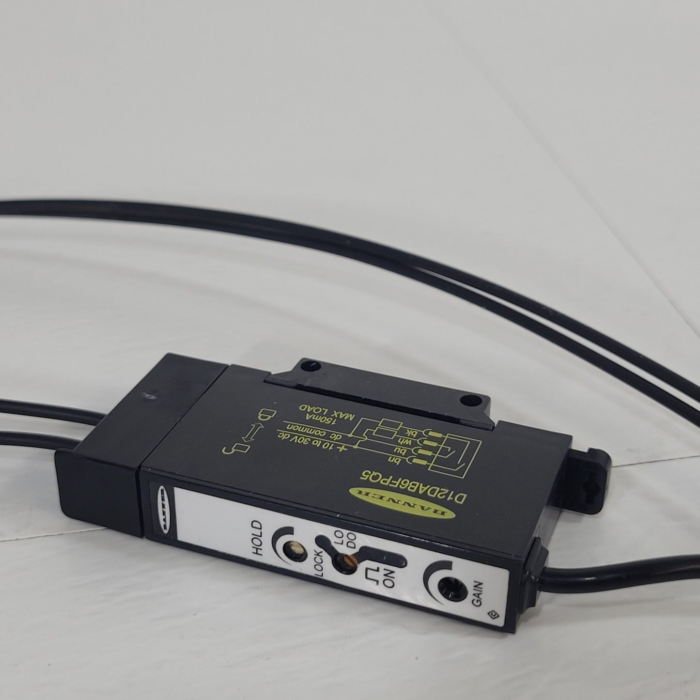 Banner Engineering Fiber Optic Sensor D12DAB6FPQ5 Diffuse Reflective Sensor