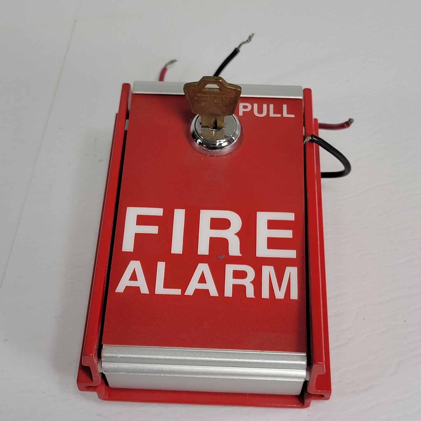FCI MS-6 Fire Alarm Pull Station Box Non Coded Fire Alarm Box With Key Red