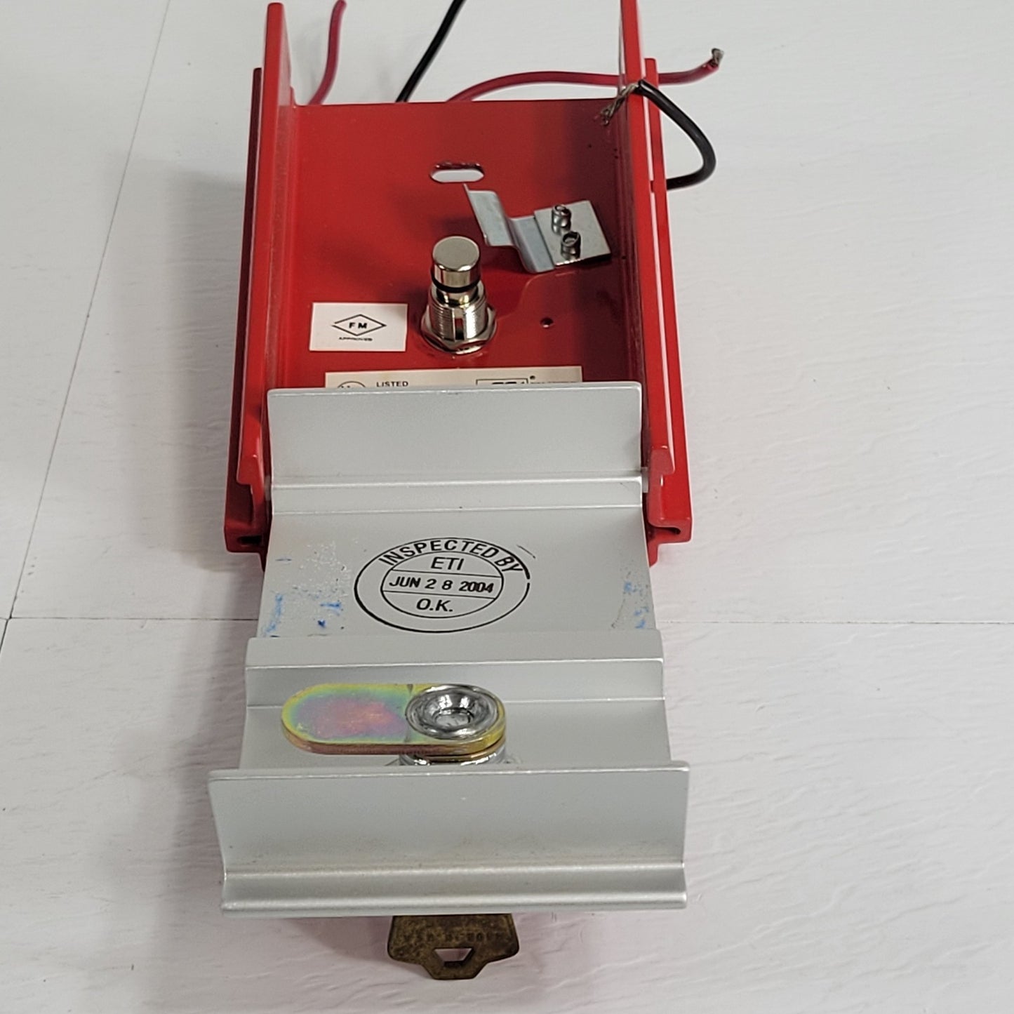 FCI MS-6 Fire Alarm Pull Station Box Non Coded Fire Alarm Box With Key Red