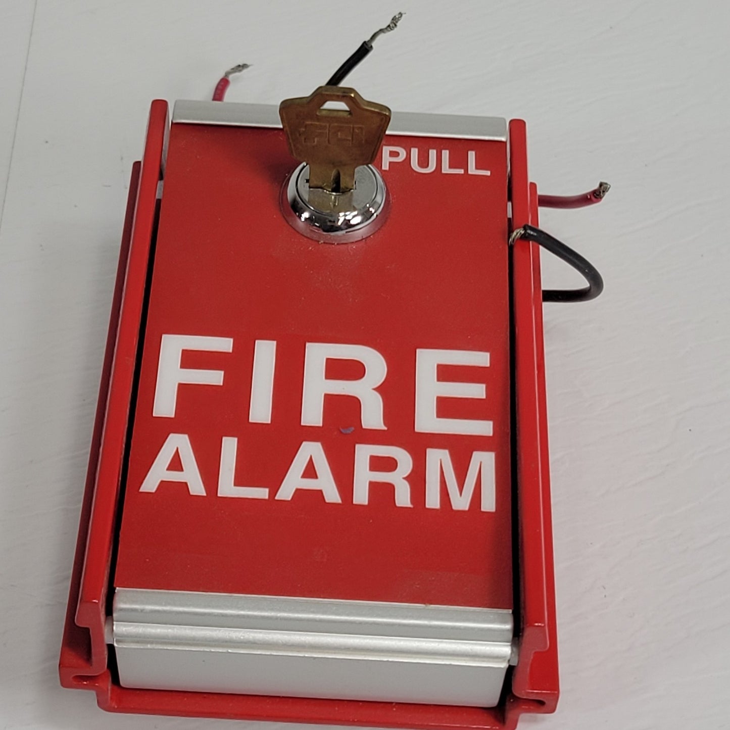 FCI MS-6 Fire Alarm Pull Station Box Non Coded Fire Alarm Box With Key Red
