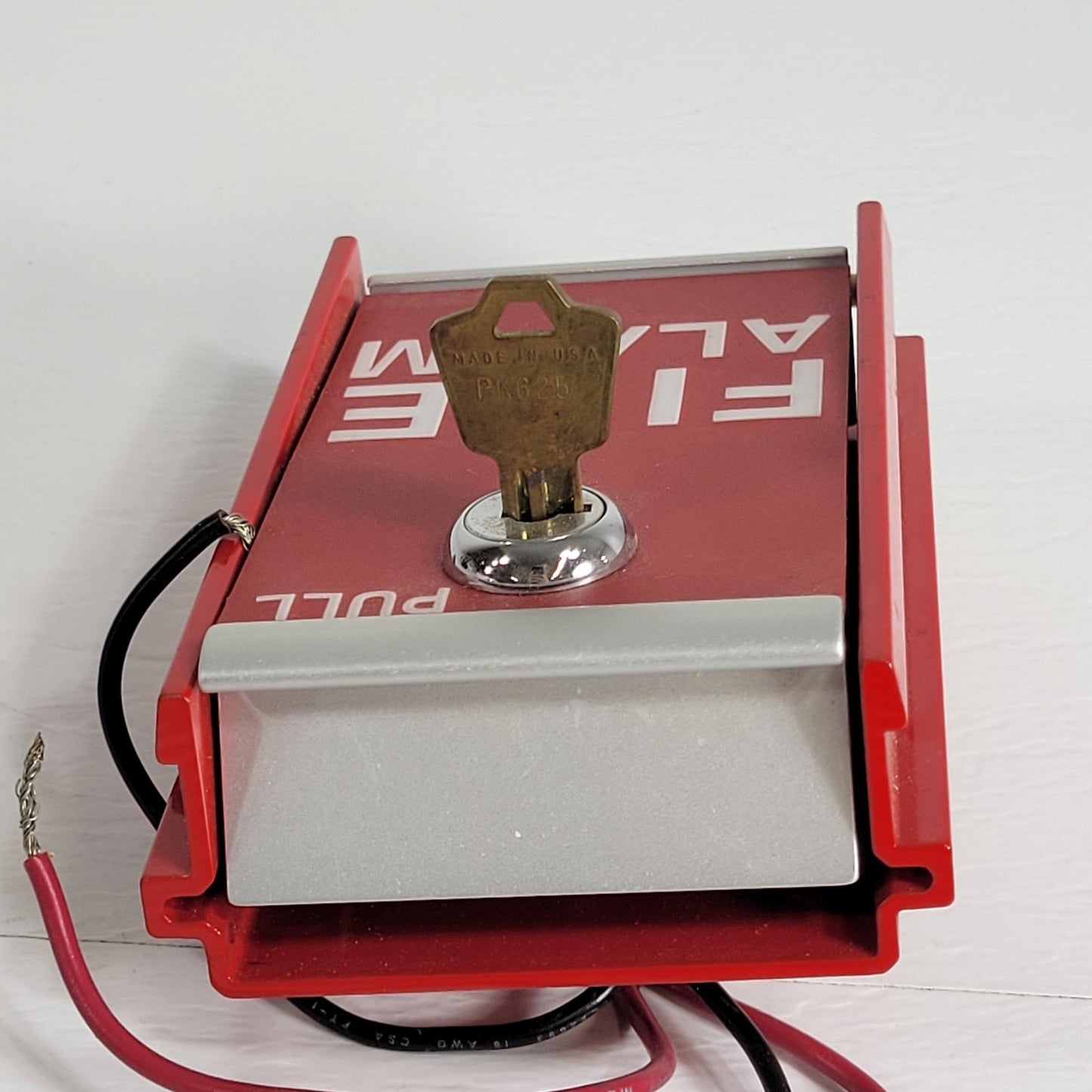 FCI MS-6 Fire Alarm Pull Station Box Non Coded Fire Alarm Box With Key Red