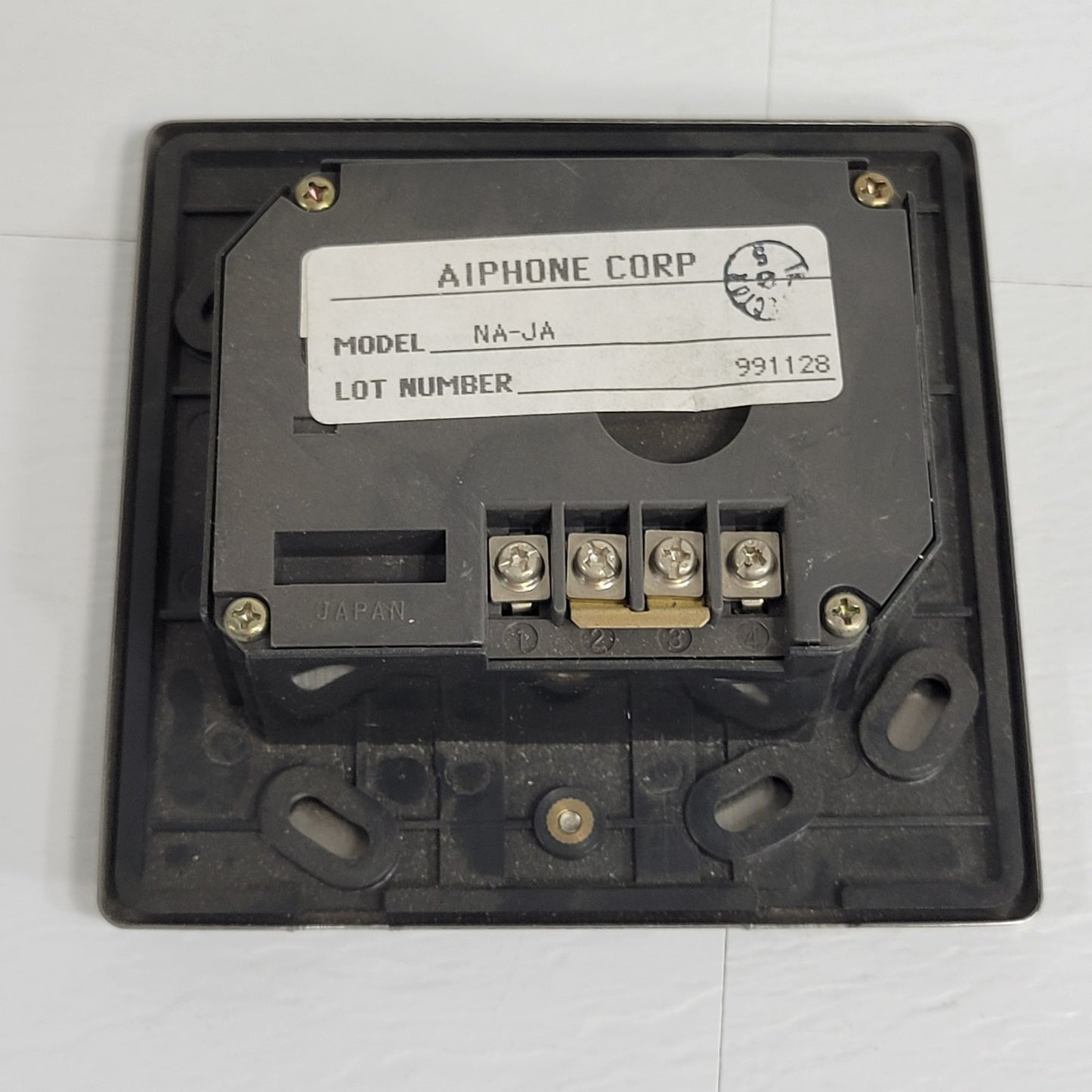 Aiphone NA-JA Flush Mount Audio Intercom Stainless Steel Push Button