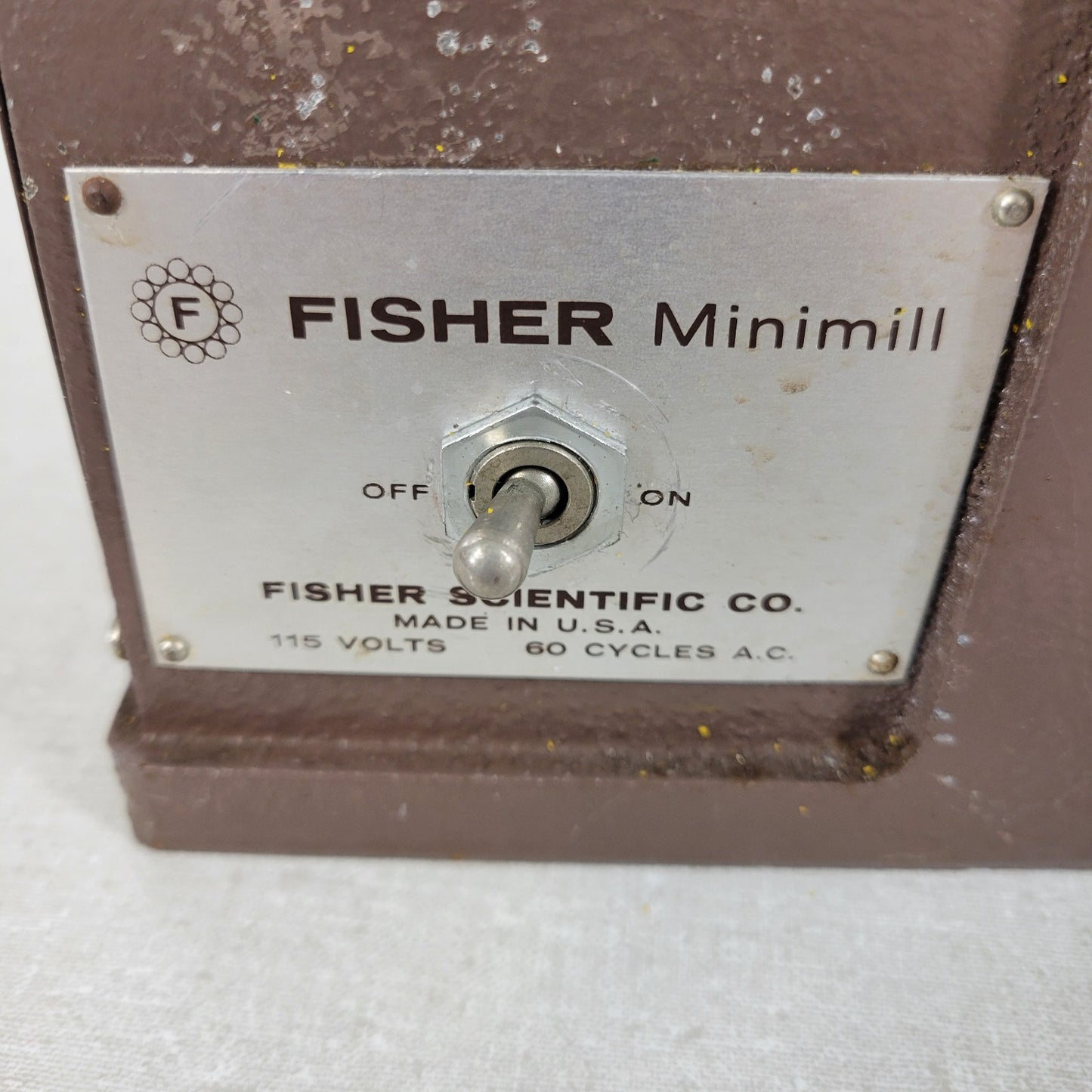Fisher Scientific Minimill Sample Mill 115VAC 65W Switched Gear Grinder AC Motor