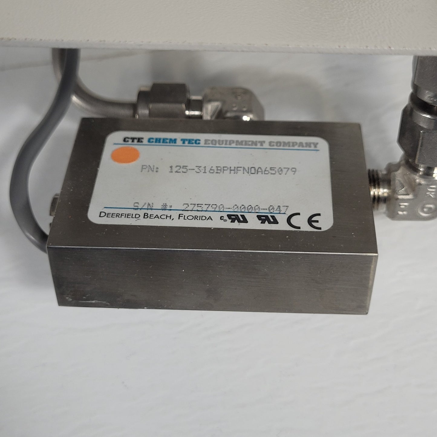 CT Platon Gas Flowmeter Nitrogen N2 Volume Measurer with ChemTec Flow Monitor