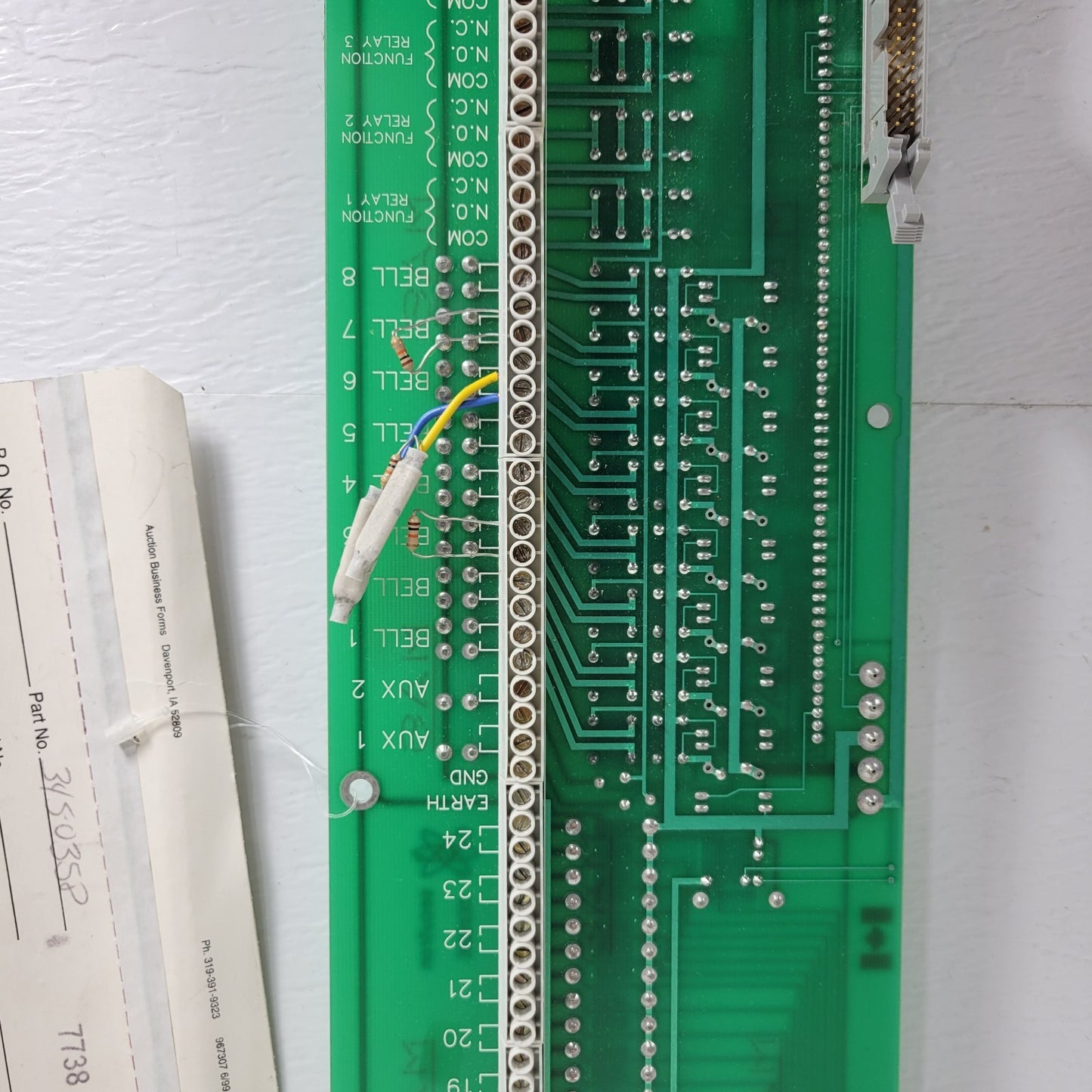Secutron MAS SE2926E 345-35P Fire Alarm System Printed Circuit Board Securitron