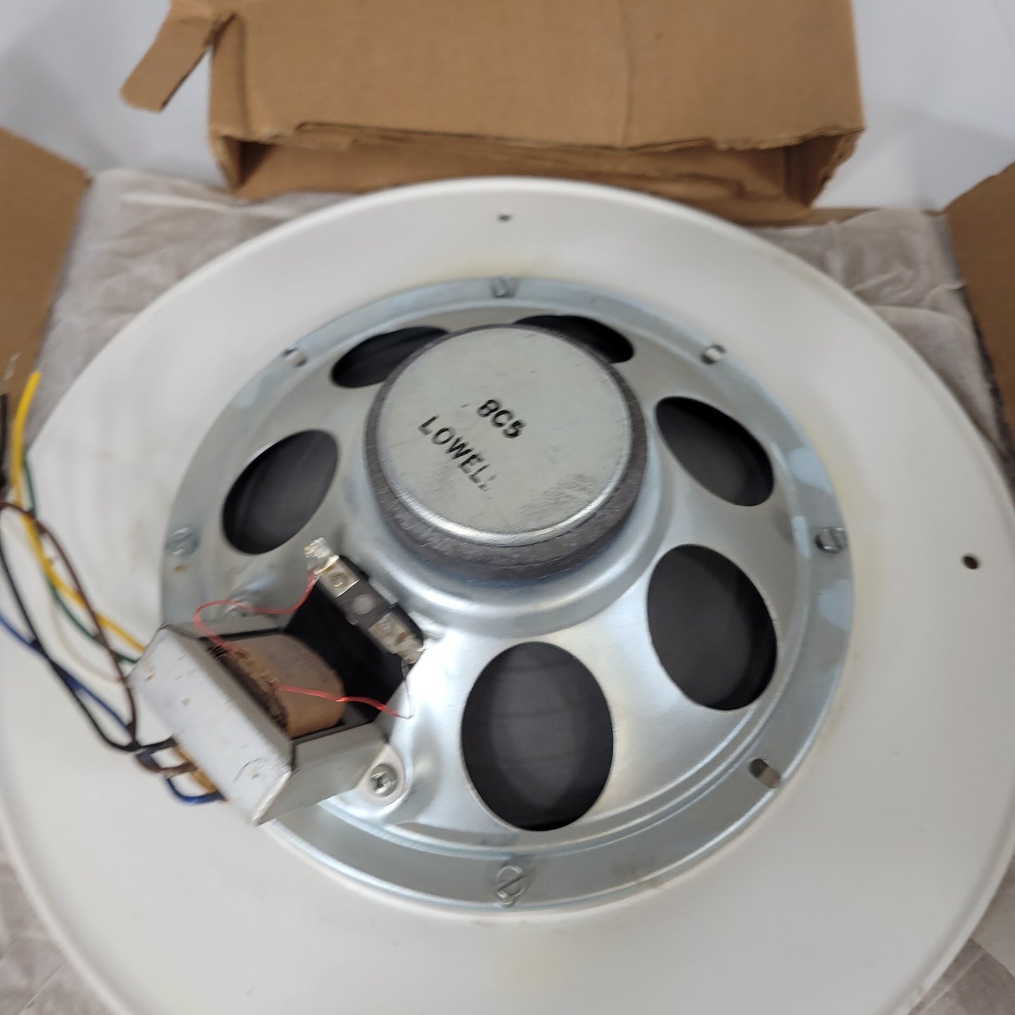 Lowell 810 Speaker 8-inch 15W Dual Cone Driver White With Grill