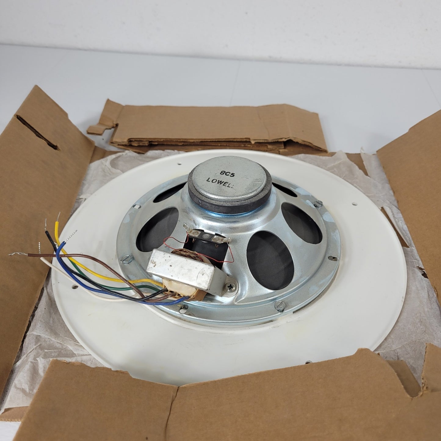 Lowell 810 Speaker 8-inch 15W Dual Cone Driver White With Grill
