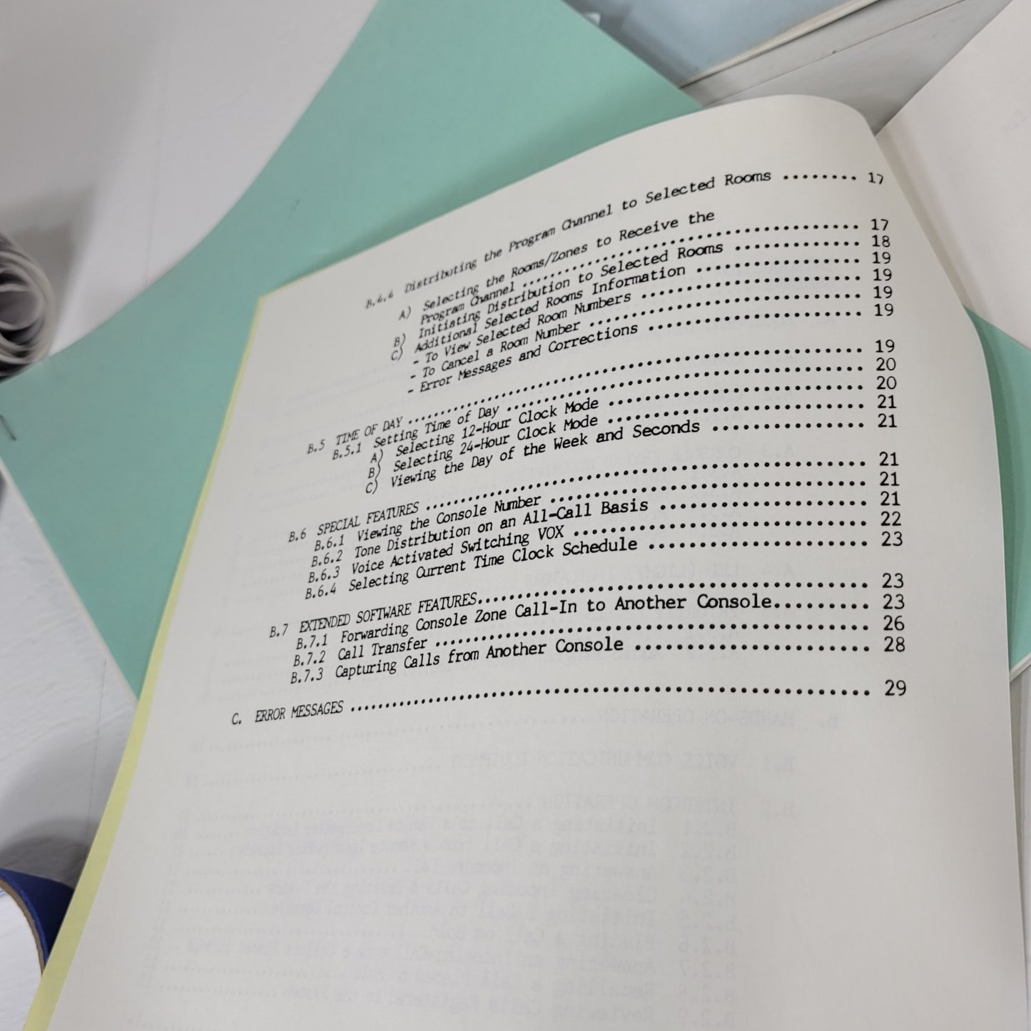 Telecor I Administrative Communications System Programming Instruction Manual