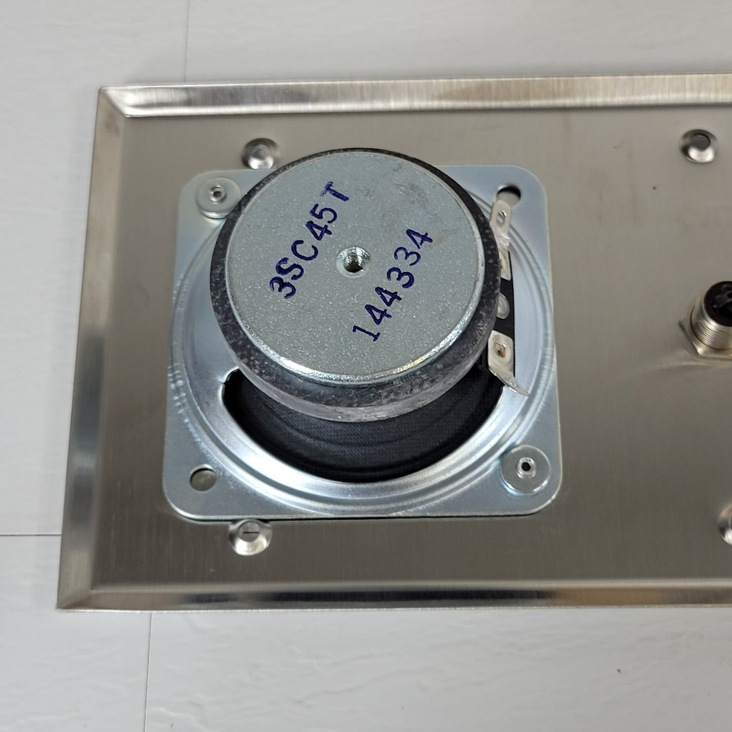 Intercom Speaker With Call Button Metal 2-Gang Double-Gang Wall Plate