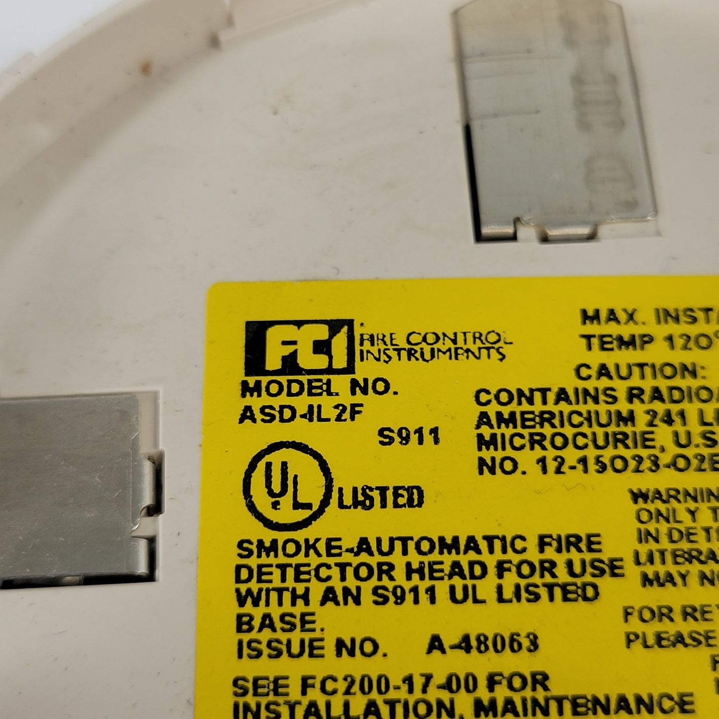 Gamewell-FCI ASD-IL2F Addressable Ionization Smoke Detector Fire Control