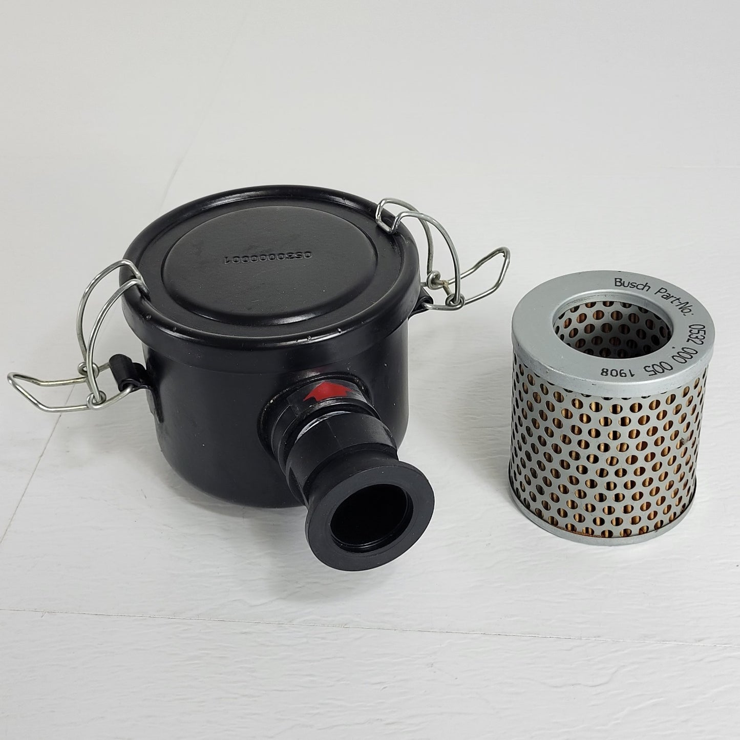 Busch Exhaust Filter For Vacuum Pumps 0530 000 001 With KF25 NW25 Flange Adapter