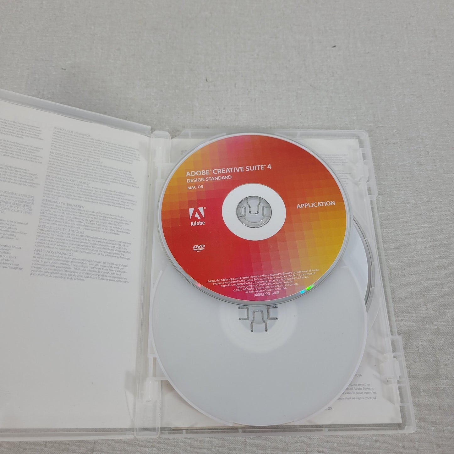 Adobe Creative Suite 4 mac Design Standard Application Content And Learning Cd