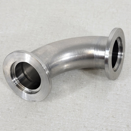 KF25 NW25 90-Degree Elbow High Vacuum Fitting ISO Flange Stainless Steel
