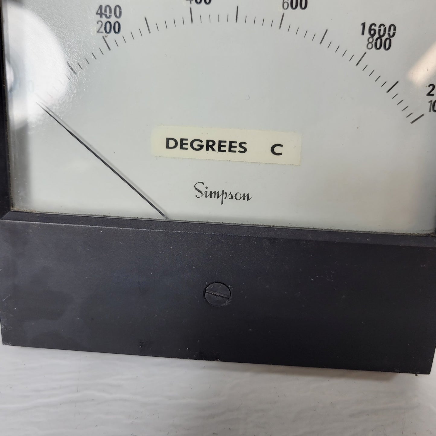 Simpson High Temperature Thermometer Gauge 0-2000 Degrees Celsius Two Wire Input