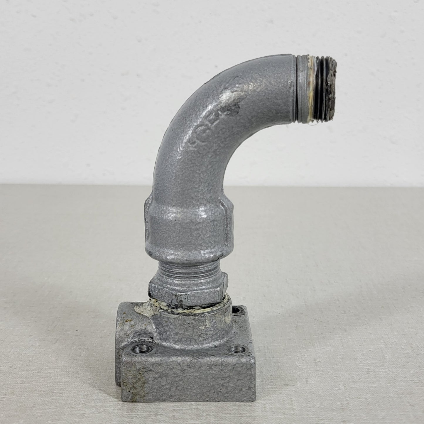 Busch Vacuum Pump 3/4" Elbow Pipe Fitting w/ Flange Filter 90° NPT Male Steel