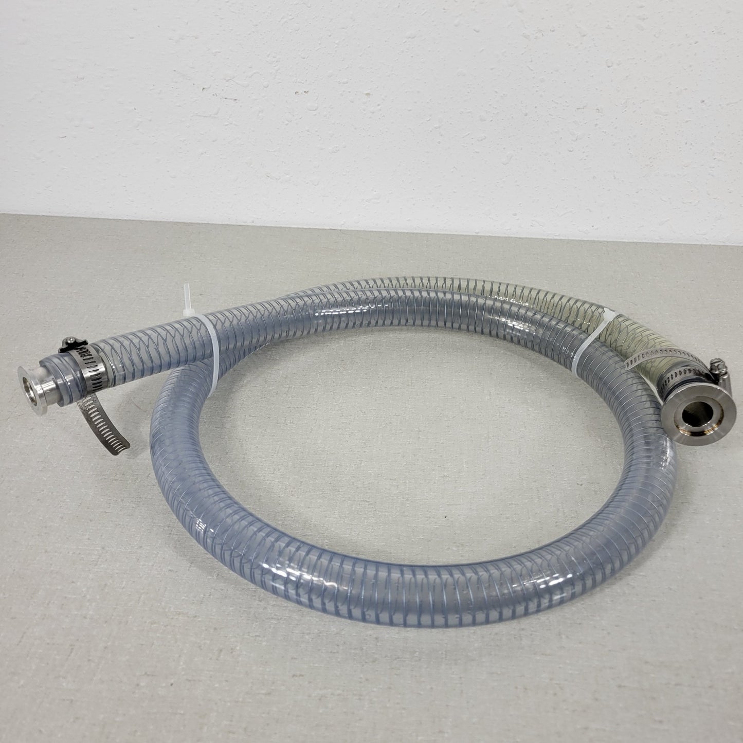 KF16 NW16 To KF25 NW25 ISO 56" Wire Reinforced Vacuum PVC Hose Polywire 3/4"