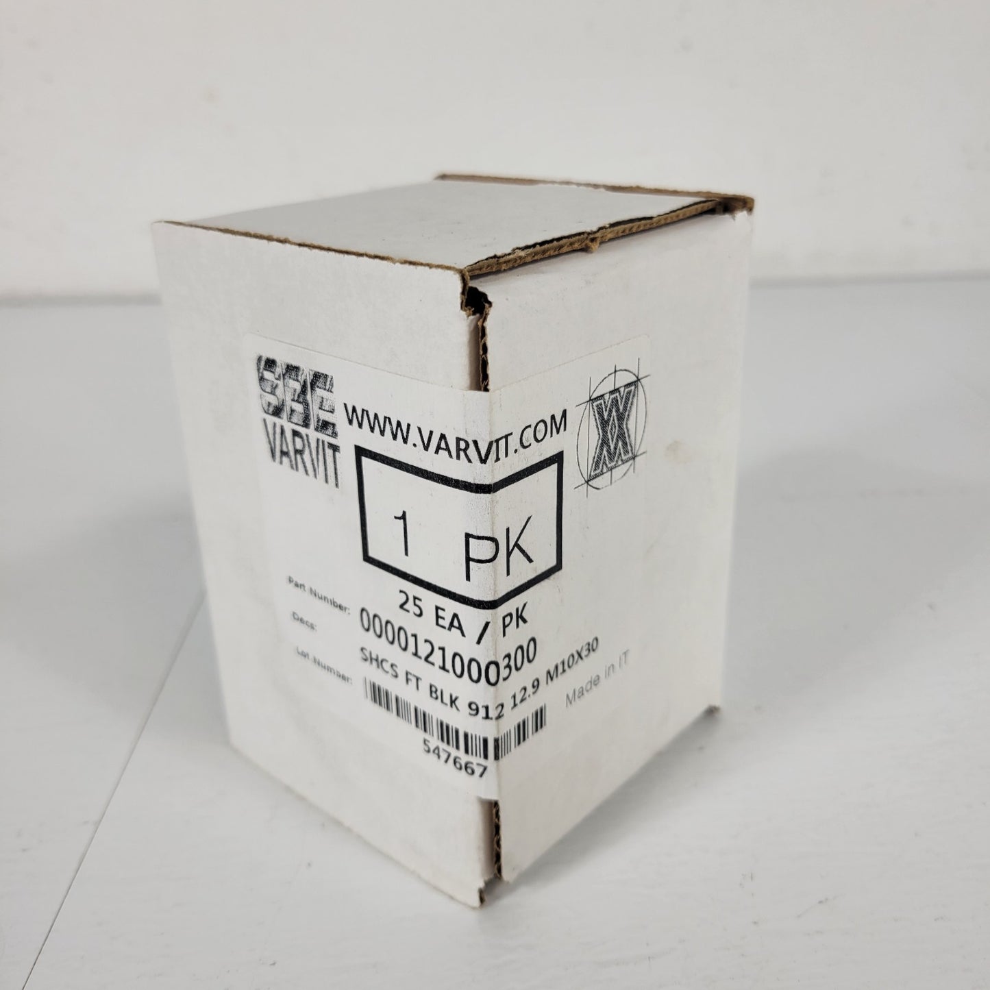 Box of 25 Sealed SBE VARVIT 0000121000300 SHCS FT BLK 912 12.9 M10x30 Bolts Bolt