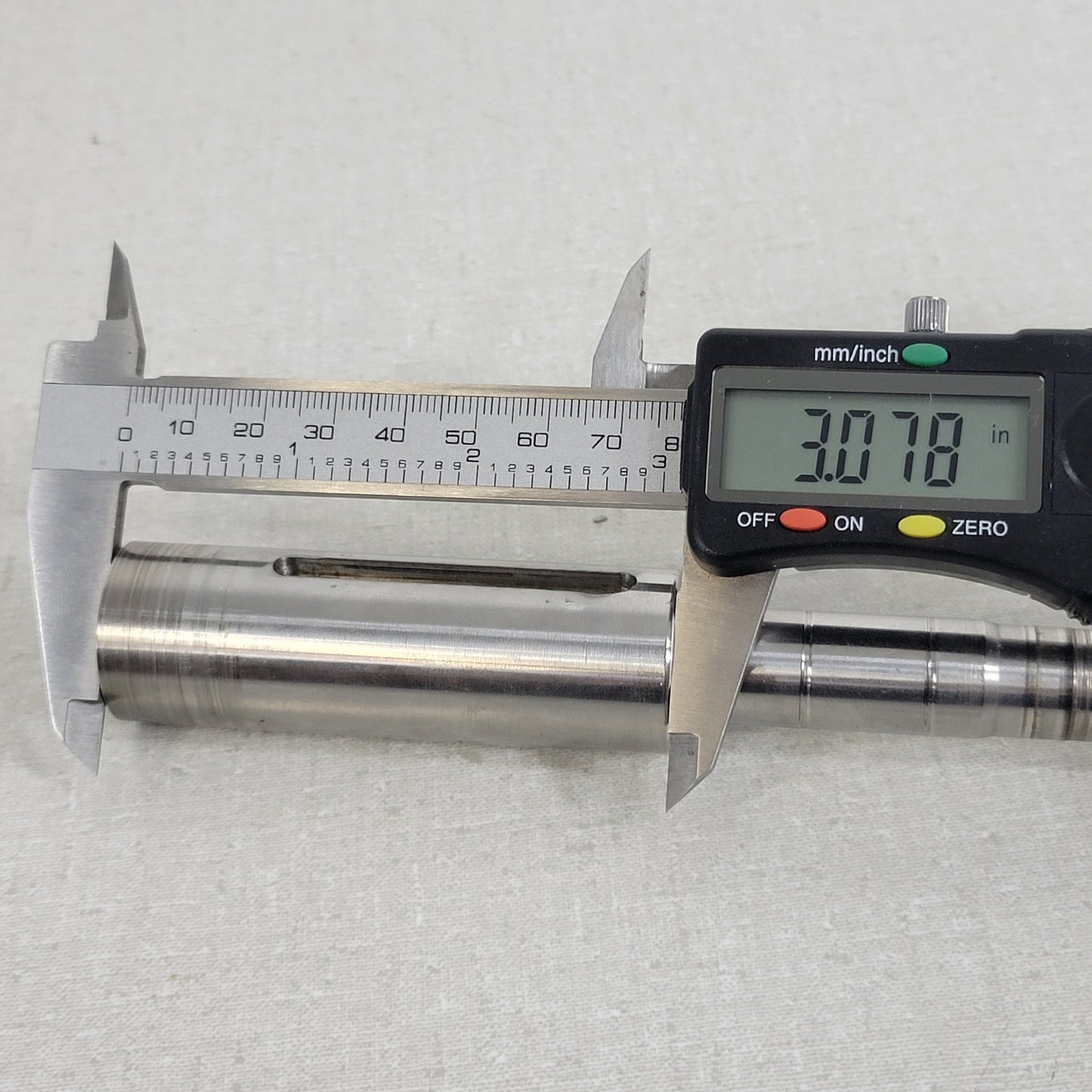 1" Diameter Aluminum Drive Shaft 6-7/8" Long 1.96" Keyway 0.193" Wide Keyway